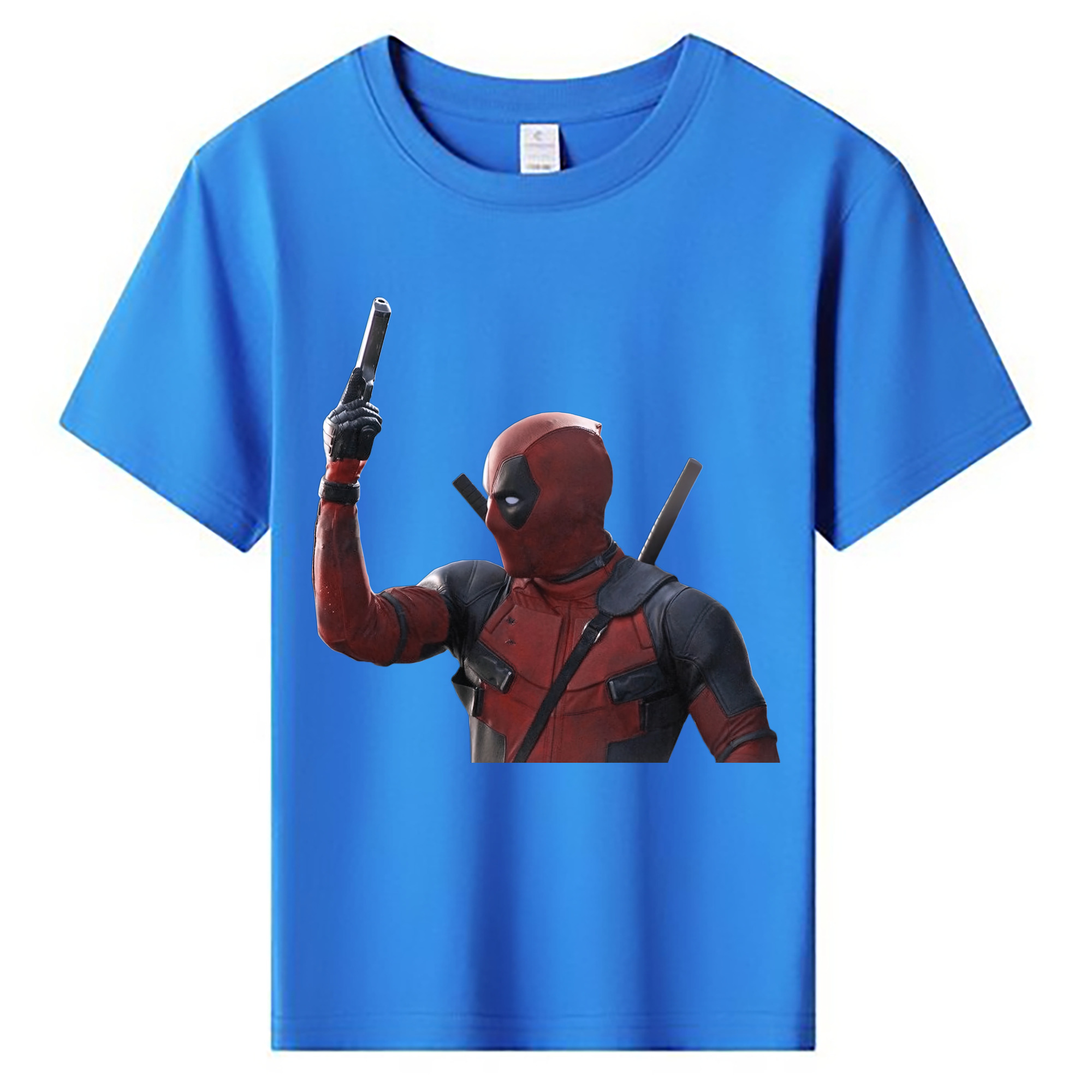 （画像用） Deadpool デッドプール 綿100％キッズTシャツ（フロントプリント）